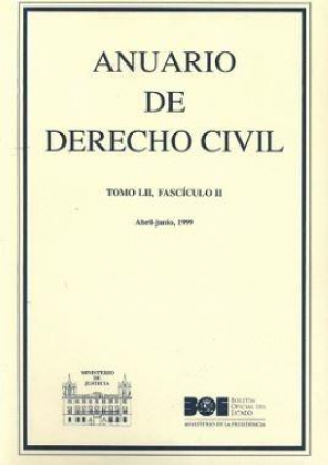 Cubierta de ANUARIO DE DERECHO CIVIL 1999