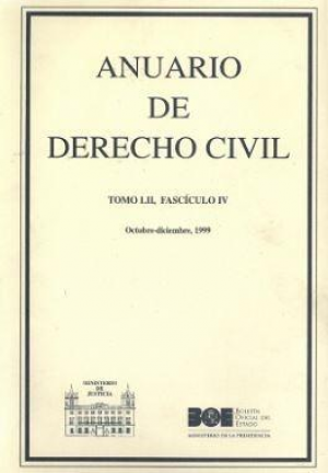 Cubierta de ANUARIO DE DERECHO CIVIL 1999