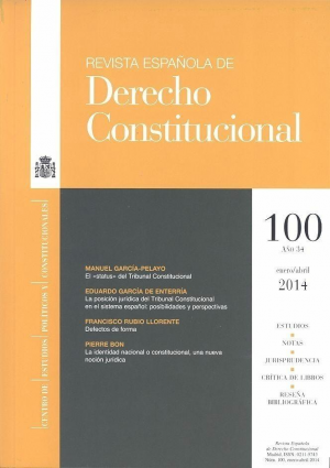 REVISTA ESPAÑOLA DE DERECHO CONSTITUCIONAL Nº100