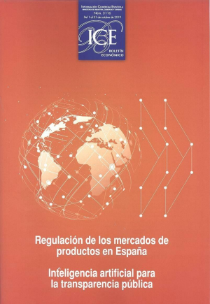 Cubierta de BOLETÍN ECONÓMICO DE INFORMACIÓN COMERCIAL ESPAÑOLA NÚMERO 3116. OCT 2019