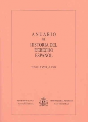 ANUARIO DE HISTORIA DEL DERECHO ESPAÑOL 2008-2009