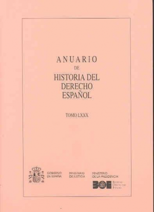 Cubierta de ANUARIO DE HISTORIA DEL DERECHO ESPAÑOL 2010