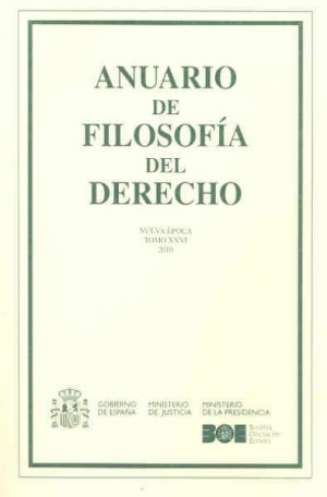 Cubierta de ANUARIO DE FILOSOFÍA DEL DERECHO 2010