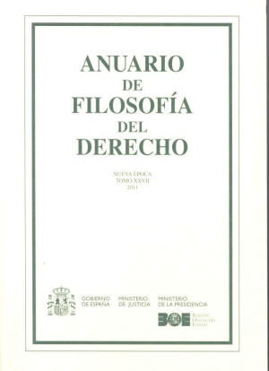 Cubierta de ANUARIO DE FILOSOFÍA DEL DERECHO 2011