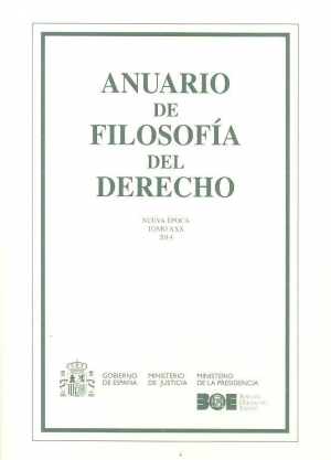 Cubierta de ANUARIO DE FILOSOFÍA DEL DERECHO 2014