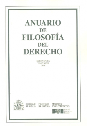 Cubierta de ANUARIO DE FILOSOFÍA DEL DERECHO 2016