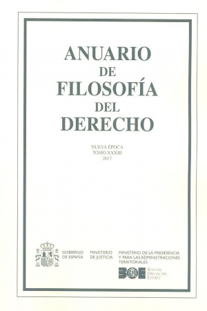 Cubierta de ANUARIO DE FILOSOFÍA DEL DERECHO 2017