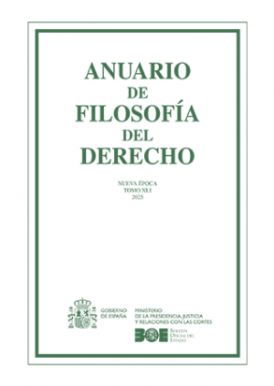 Cubierta de ANUARIO DE FILOSOFIA DEL DERECHO 2025