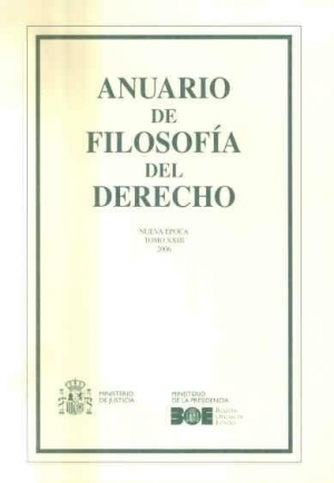 Cubierta de ANUARIO DE FILOSOFÍA DEL DERECHO 2006