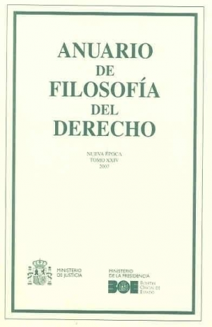 Cubierta de ANUARIO DE FILOSOFÍA DEL DERECHO 2007