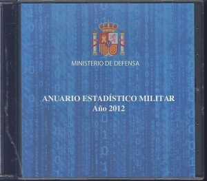 ANUARIO ESTADÍSTICO MILITAR AÑO 2012. CD-ROM.