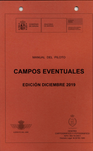 Cubierta de CAMPOS EVENTUALES: MANUAL DEL PILOTO. EDICIÓN DICIEMBRE 2019