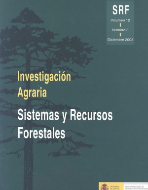 Cubierta de INVESTIGACIÓN AGRARIA. SISTEMAS Y RECURSOS FORESTALES