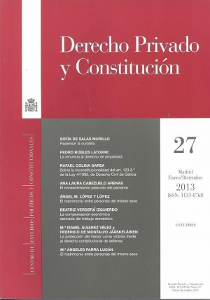 DERECHO PRIVADO Y CONSTITUCIÒN Nº 27