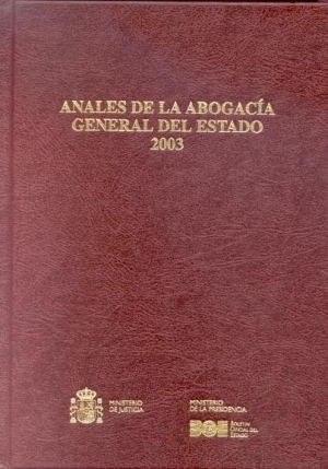ANALES DE LA ABOGACÍA GENERAL DEL ESTADO 2003