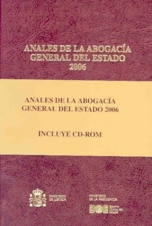 Cubierta de ANALES DE LA ABOGACÍA GENERAL DEL ESTADO 2006