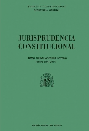 Cubierta de JURISPRUDENCIA CONSTITUCIONAL 2001