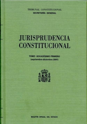 Cubierta de JURISPRUDENCIA CONSTITUCIONAL 2001