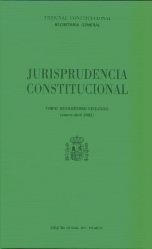 Cubierta de JURISPRUDENCIA CONSTITUCIONAL 2002