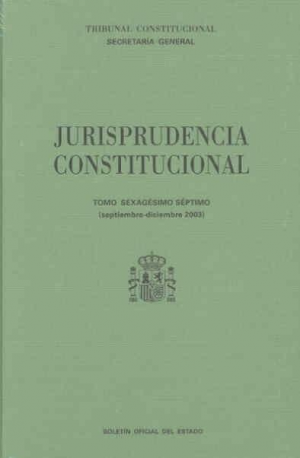 JURISPRUDENCIA CONSTITUCIONAL 2003