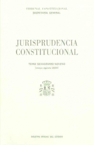 Cubierta de JURISPRUDENCIA CONSTITUCIONAL 2004