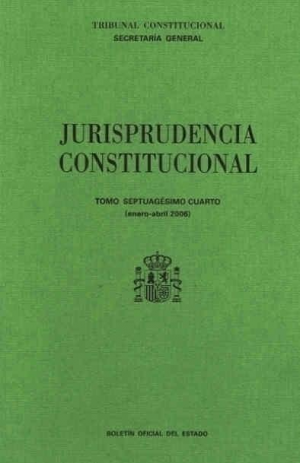 Cubierta de JURISPRUDENCIA CONSTITUCIONAL 2006