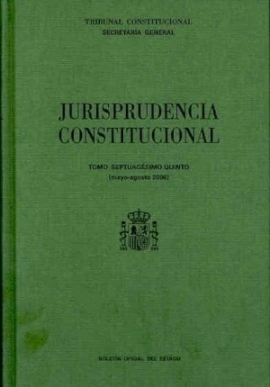 Cubierta de JURISPRUDENCIA CONSTITUCIONAL 2006