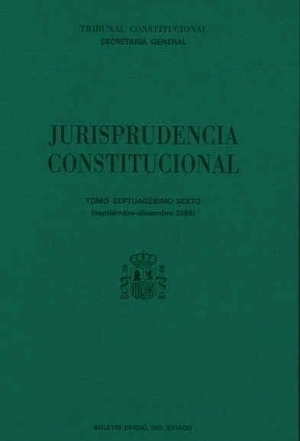 Cubierta de JURISPRUDENCIA CONSTITUCIONAL 2006