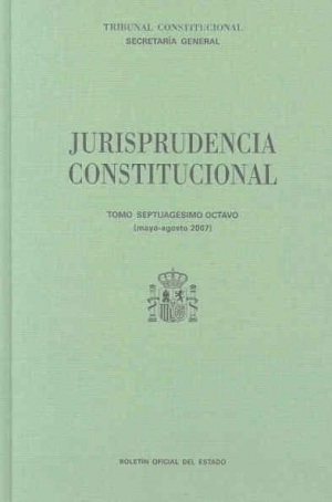 Cubierta de JURISPRUDENCIA CONSTITUCIONAL 2007