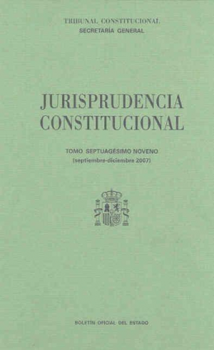 JURISPRUDENCIA CONSTITUCIONAL 2007