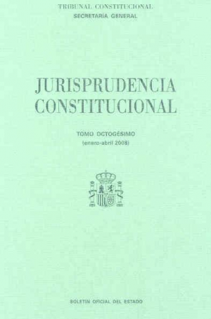 Cubierta de JURISPRUDENCIA CONSTITUCIONAL 2008