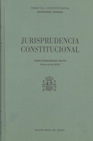 JURISPRUDENCIA CONSTITUCIONAL TOMO XCV (ENERO-JUNIO 2015)