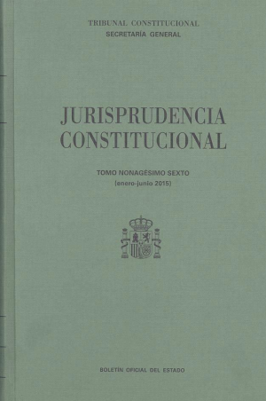 Cubierta de JURISPRUDENCIA CONSTITUCIONAL TOMO XCV (ENERO-JUNIO 2015)