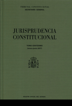Cubierta de JURISPRUDENCIA CONSTITUCIONAL TOMO C (ENERO-JUNIO 2017))