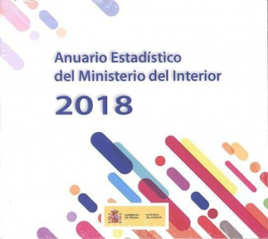 Cubierta de ANUARIO ESTADÍSTICO DEL MINISTERIO DEL INTERIOR 2018 CD-ROM