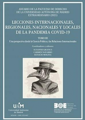 Cubierta de LECCIONES INTERNACIONALES, REGIONALES, NACIONALES Y LOCALES DE LA PANDEMIA COVID-19