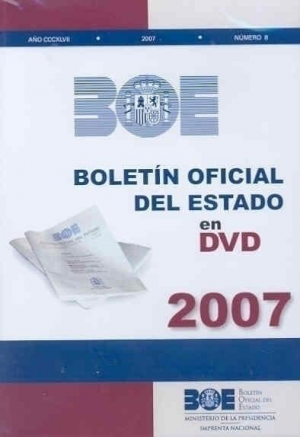 Cubierta de BOE EN DVD 2007