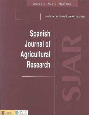 SPANISH JOURNAL OF AGRICULTURAL RESEARCH (VOL 2 Nº 1)