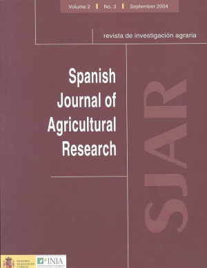 Cubierta de SPANISH JOURNAL OF AGRICULTURAL RESEARCH (VOL 2 Nº 3)