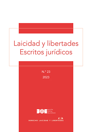 Cubierta de REVISTA LAICIDAD Y LIBERTADES NÚM. 23/2023