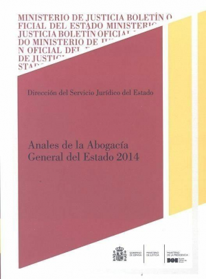 Cubierta de ANALES DE LA ABOGACÍA GENERAL DEL ESTADO 2014