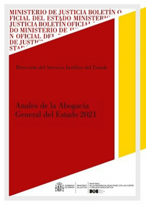 Cubierta de ANALES DE LA ABOGACÍA GENERAL DEL ESTADO, 2021 - DVD