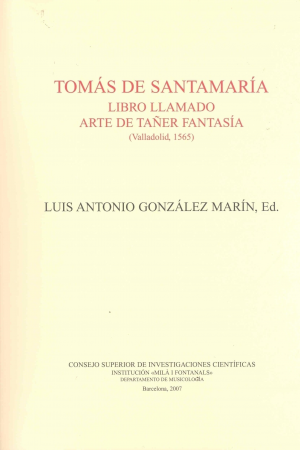 TOMÁS DE SANTAMARíA