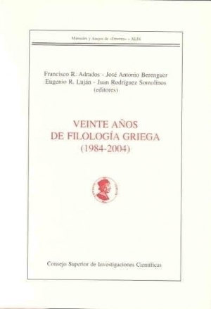 VEINTE AÑOS DE FILOLOGÍA GRIEGA (1984-2004)