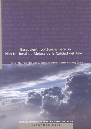 Cubierta de BASES CIENTÍFICO-TÉCNICAS PARA UN PLAN NACIONAL DE MEJORA DE LA CALIDAD DEL AIRE