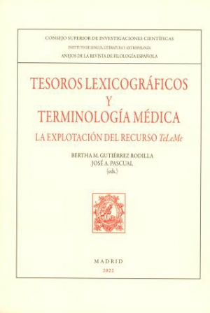 Cubierta de TESOROS LEXICOGRÁFICOS Y TERMINOLOGÍA MÉDICA