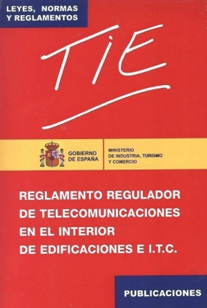 Cubierta de REGLAMENTO REGULADOR DE TELECOMUNICACIONES EN EL INTERIOR DE EDIFICACIONES E I.T.C.