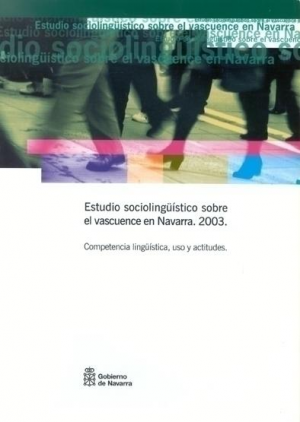 Cubierta de ESTUDIO SOCIOLINGÜÍSTICO SOBRE EL VASCUENCE EN NAVARRA 2003