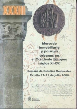 Cubierta de MERCADO INMOBILIARIO Y PAISAJES URBANOS EN EL OCCIDENTE EUROPEO. (SIGLOS XI-XV).