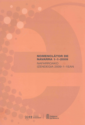 NOMENCLÁTOR DE NAVARRA 1-1-2009